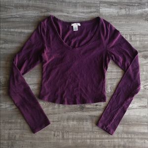 Long Sleeve Crop Top